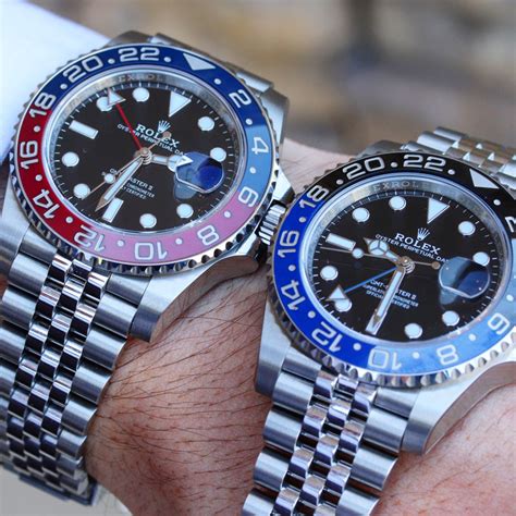 rolex batman o pepsi|rolex gmt batman on wrist.